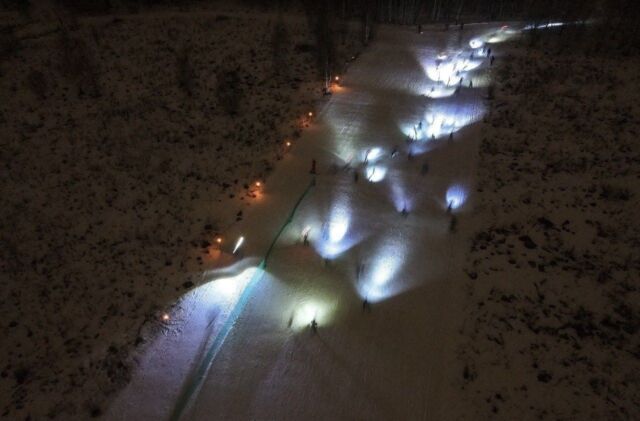 В Серпухове прошла ночная лыжная гонка Новости Серпухова 